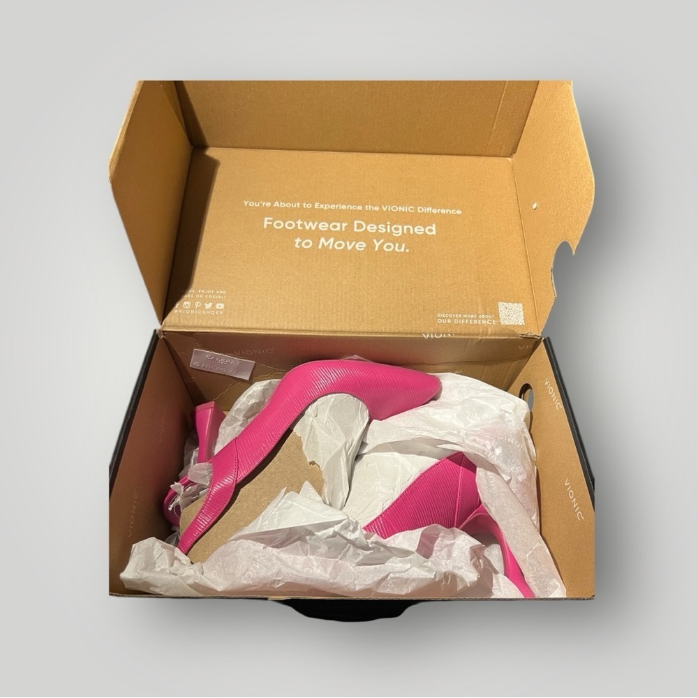 Vionic Pink Slingback Heels - NWT - Picture 5 of 6